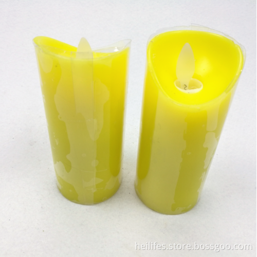 Customized Festival Gifts of Yellow Candle Light